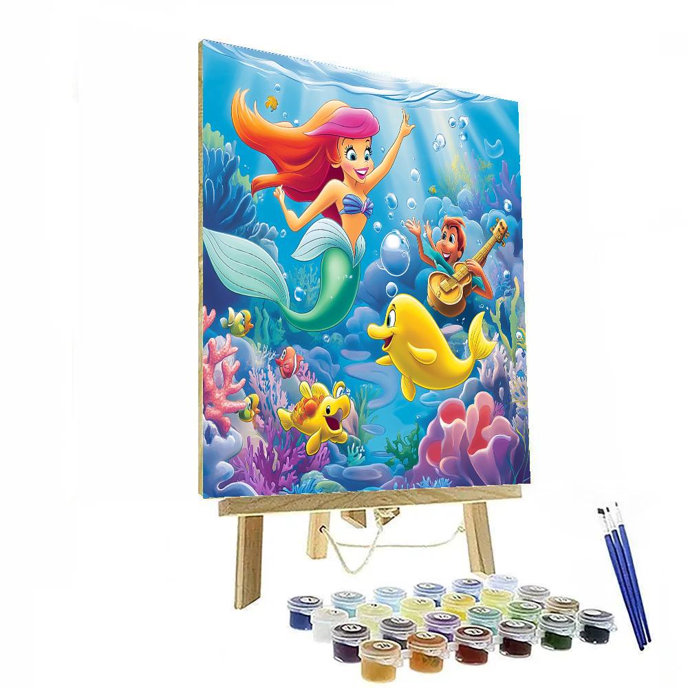 Ariel’s Musical Concert - Disney Inspired Painting by numbers kit