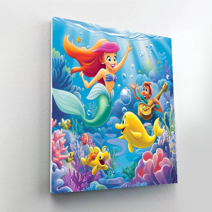Ariel’s Musical Concert - Disney Inspired Painting by numbers kit
