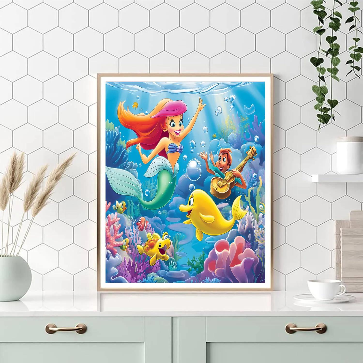 Ariel’s Musical Concert - Disney Inspired Painting by numbers kit