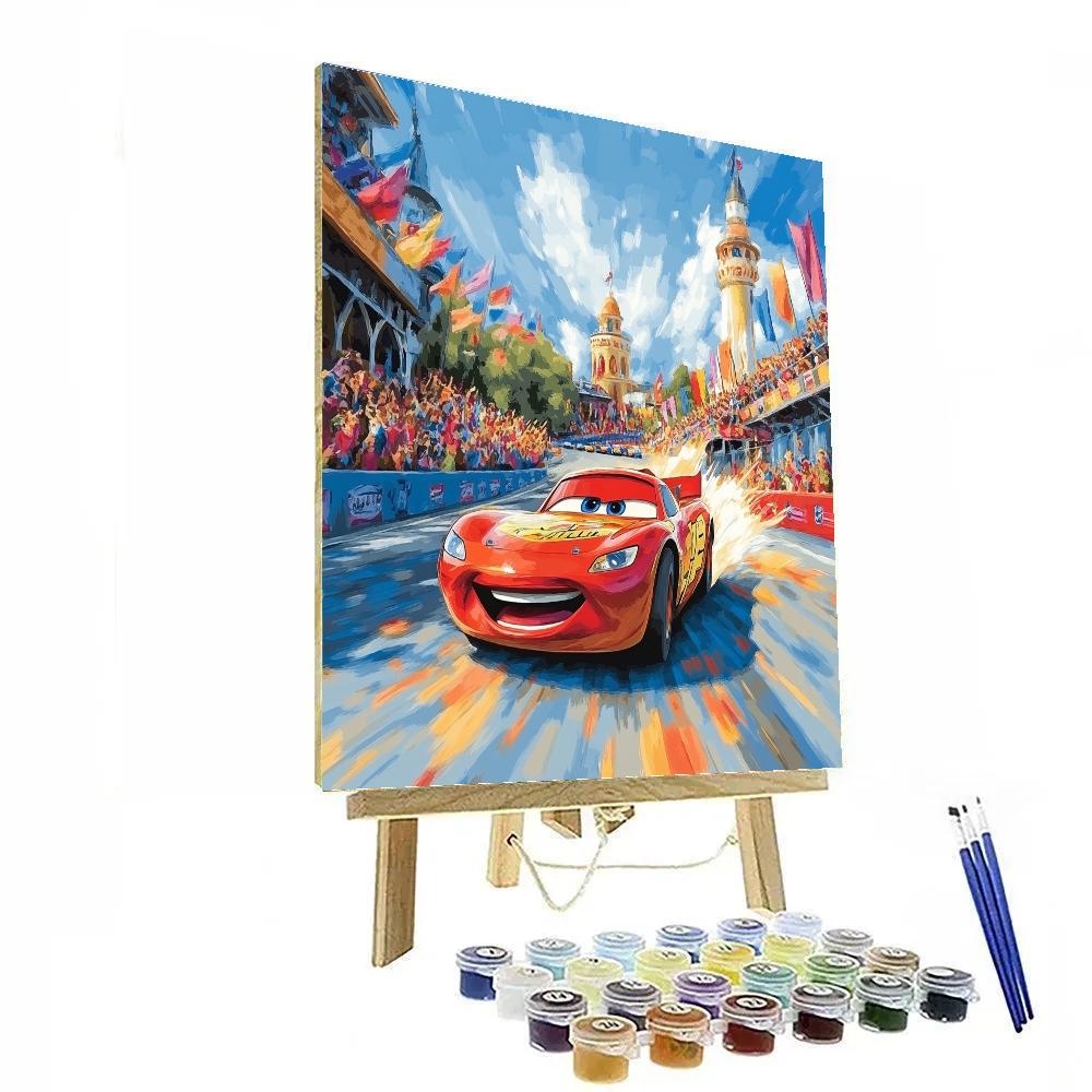 Lightning McQueen’s Adventure Race - Disney Inspired paint by color