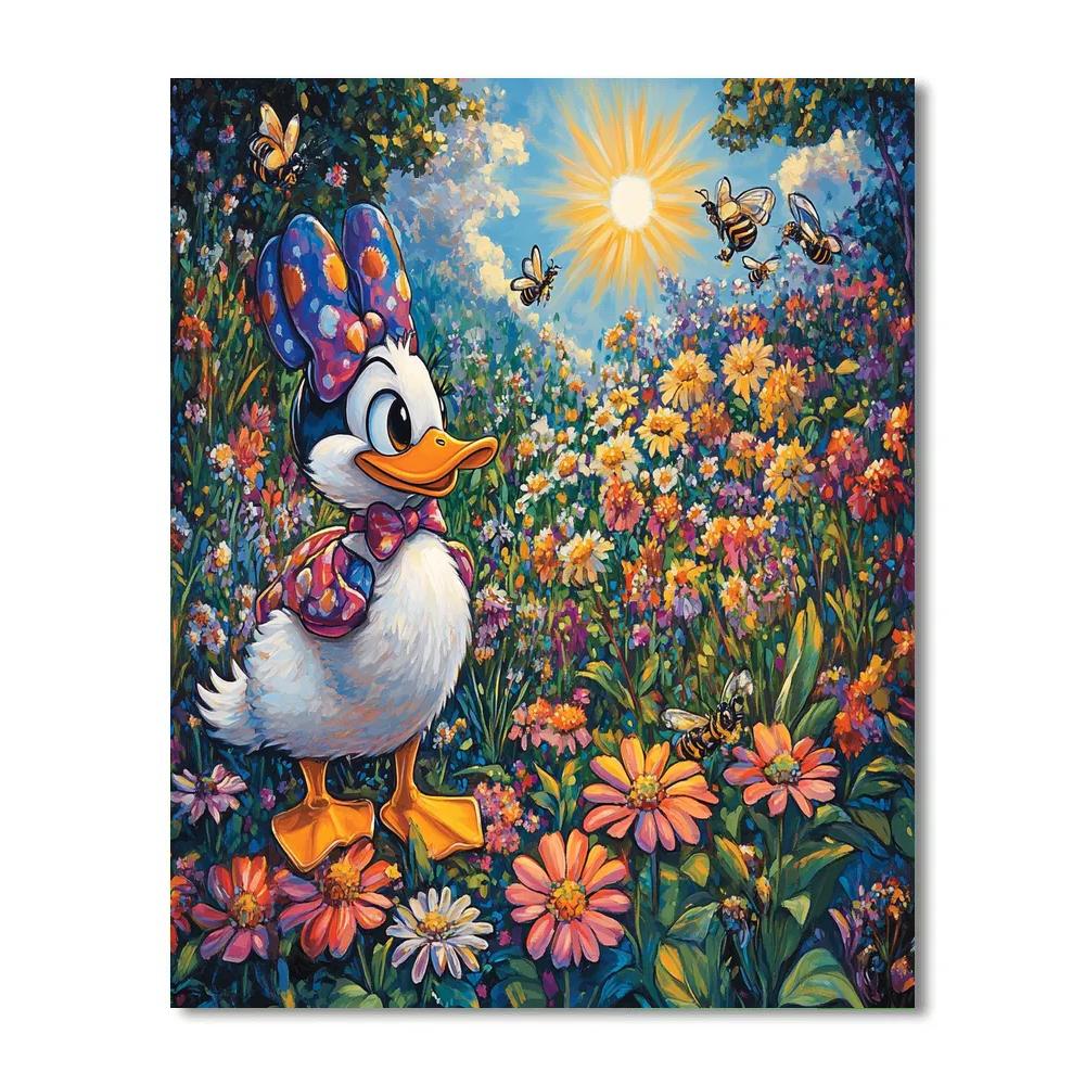 Daisy Duck’s Garden Delight - Disney Inspired painting number kit