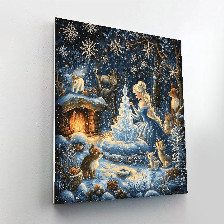 Elsa’s Winter Wonderland - Disney Inspired Number painting