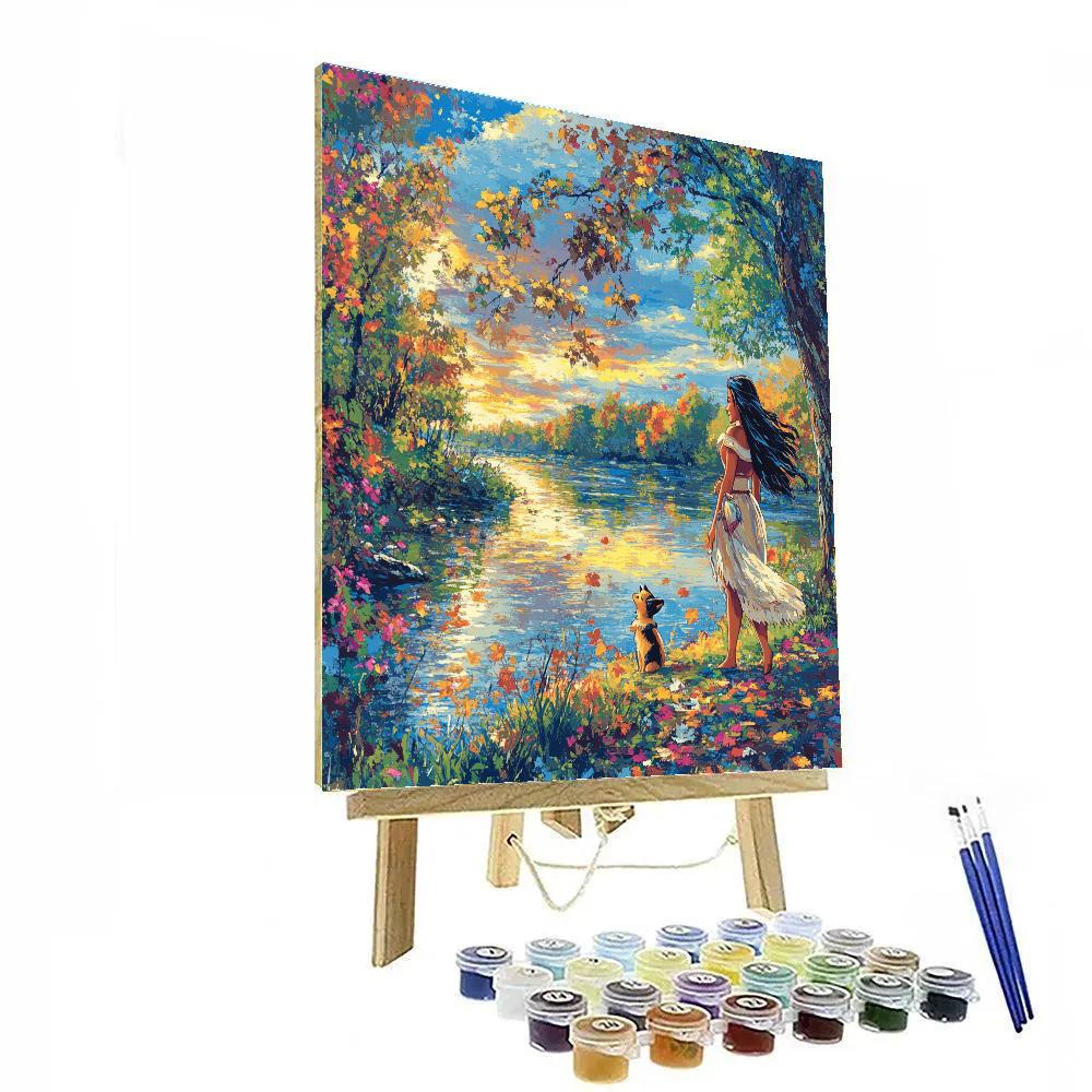 Pocahontas’s Nature Walk - Disney Inspired paint by color