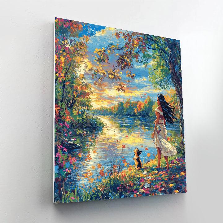Pocahontas’s Nature Walk - Disney Inspired paint by color