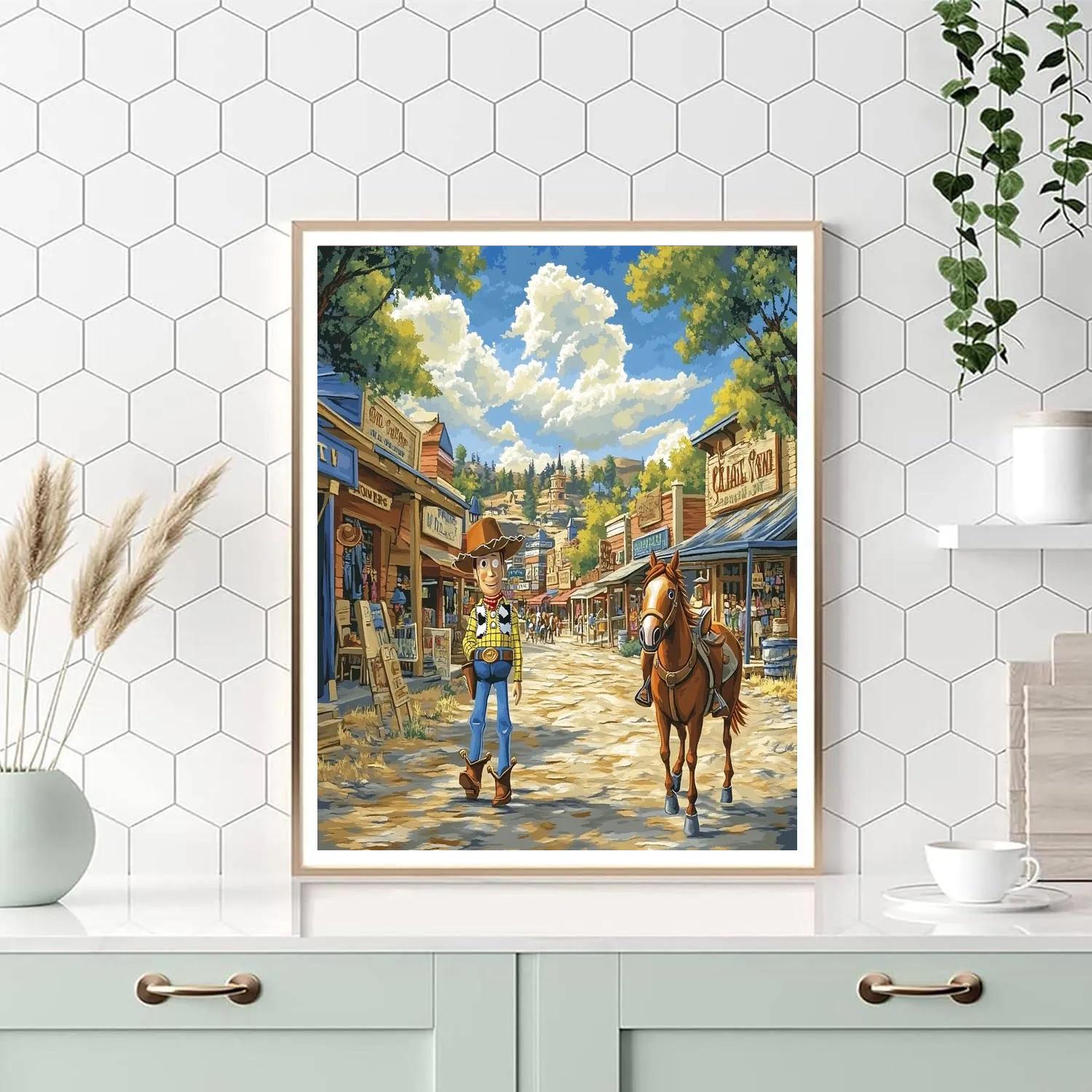 Woody’s Wild West Adventure - Disney Inspired painting number kit