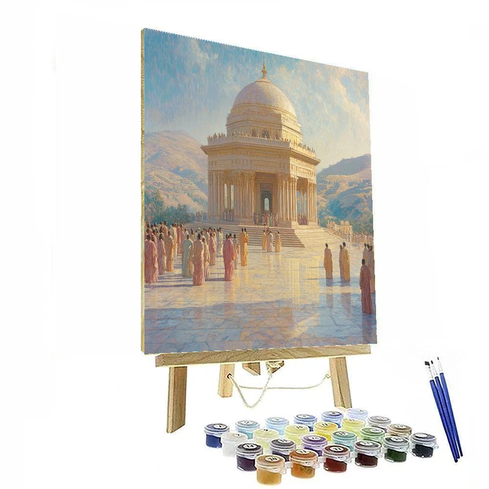 Raphael Inspired Temple Wedding Number painting