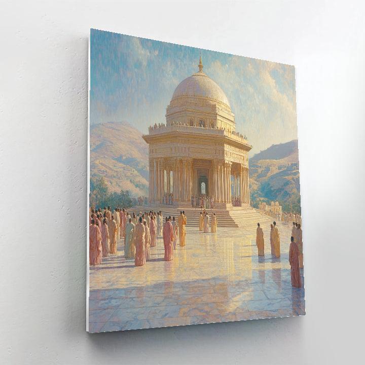 Raphael Inspired Temple Wedding Number painting