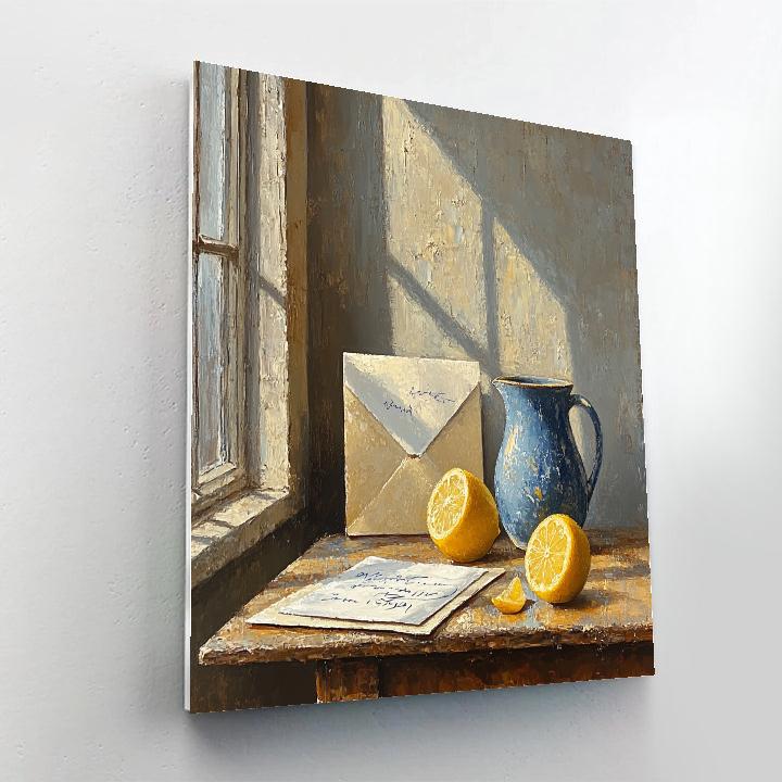 Vermeer Inspired Letter And Lemon Painting by numbers kit