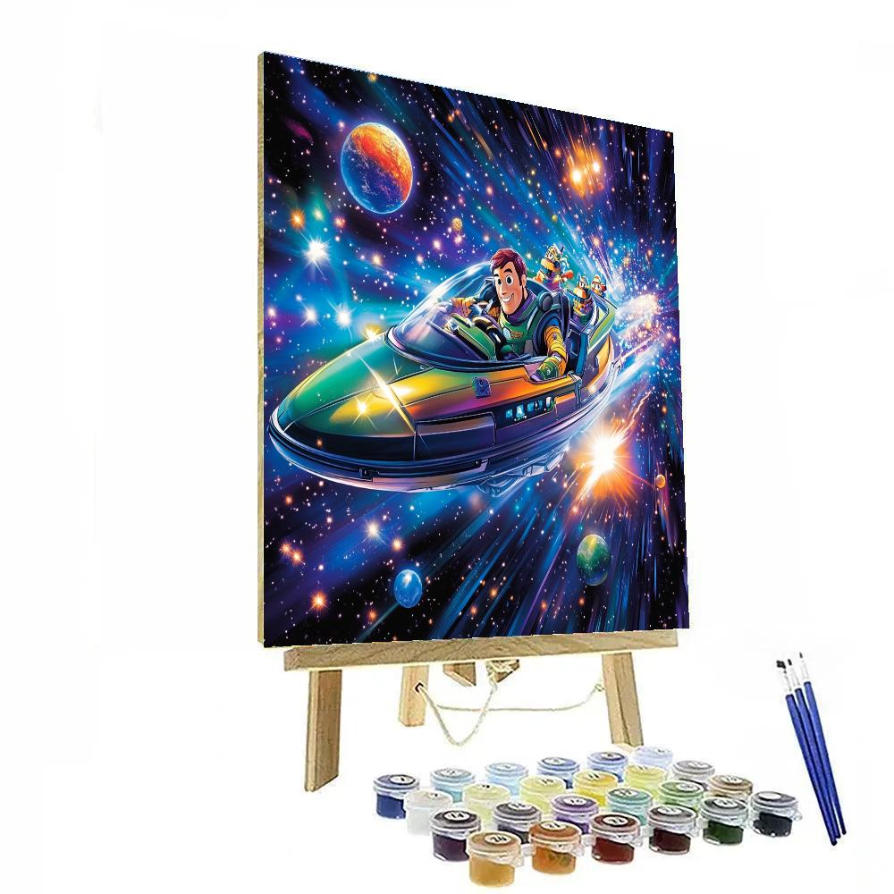 Buzz Lightyear’s Space Mission - Disney Inspired DIY paint by numbers