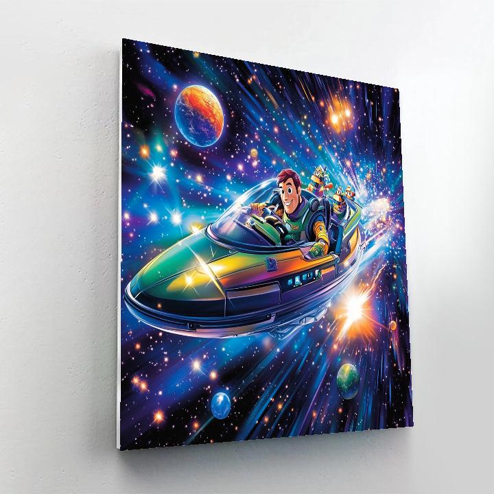 Buzz Lightyear’s Space Mission - Disney Inspired DIY paint by numbers