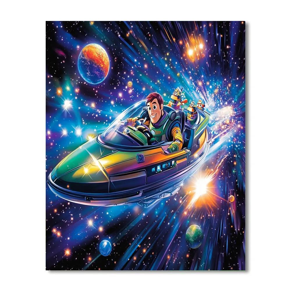 Buzz Lightyear’s Space Mission - Disney Inspired DIY paint by numbers