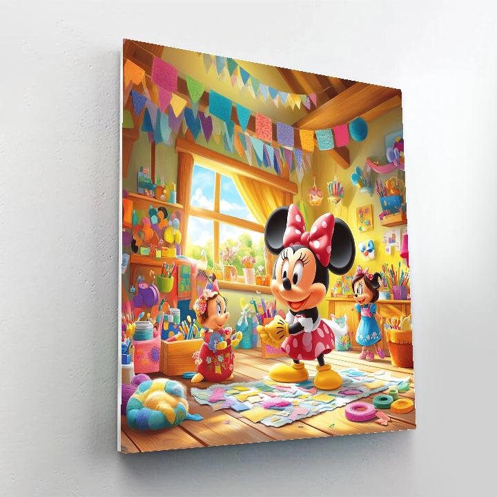 Minnie’s Crafty Day - Disney Inspired painting number kit