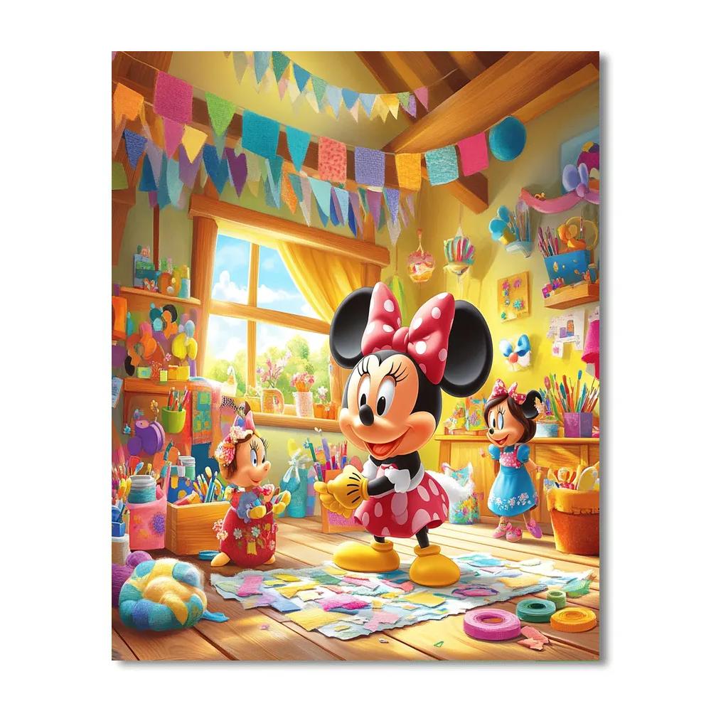 Minnie’s Crafty Day - Disney Inspired painting number kit