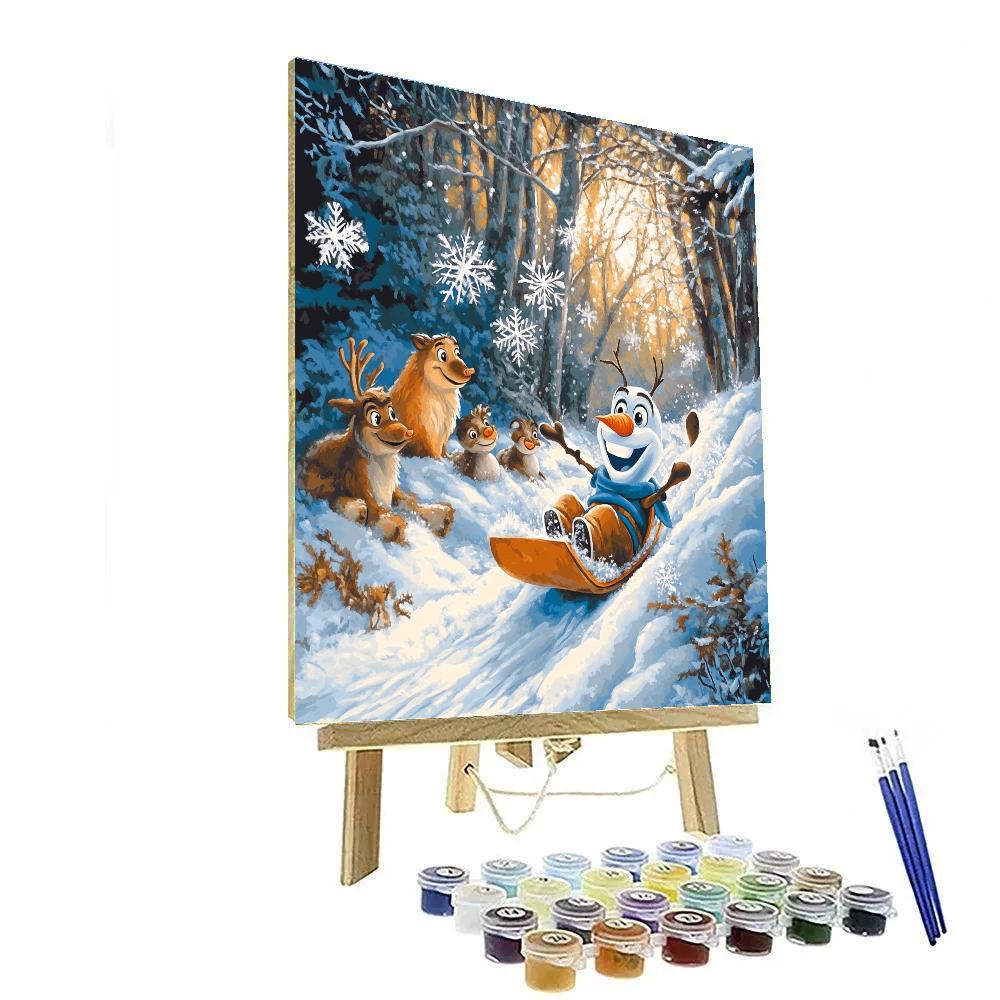 Olaf’s Frosty Fun - Disney Inspired paint by number