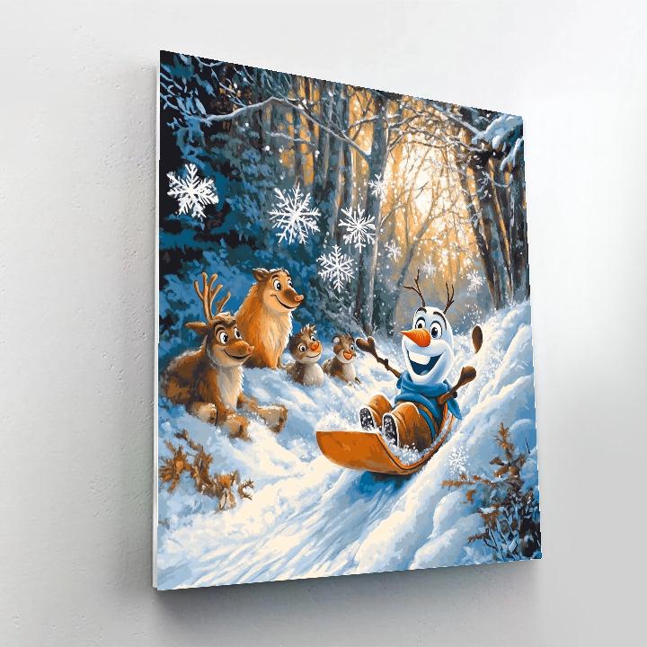 Olaf’s Frosty Fun - Disney Inspired paint by number