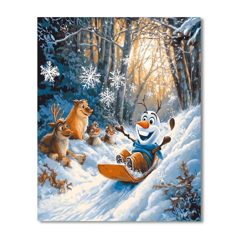 Olaf’s Frosty Fun - Disney Inspired paint by number