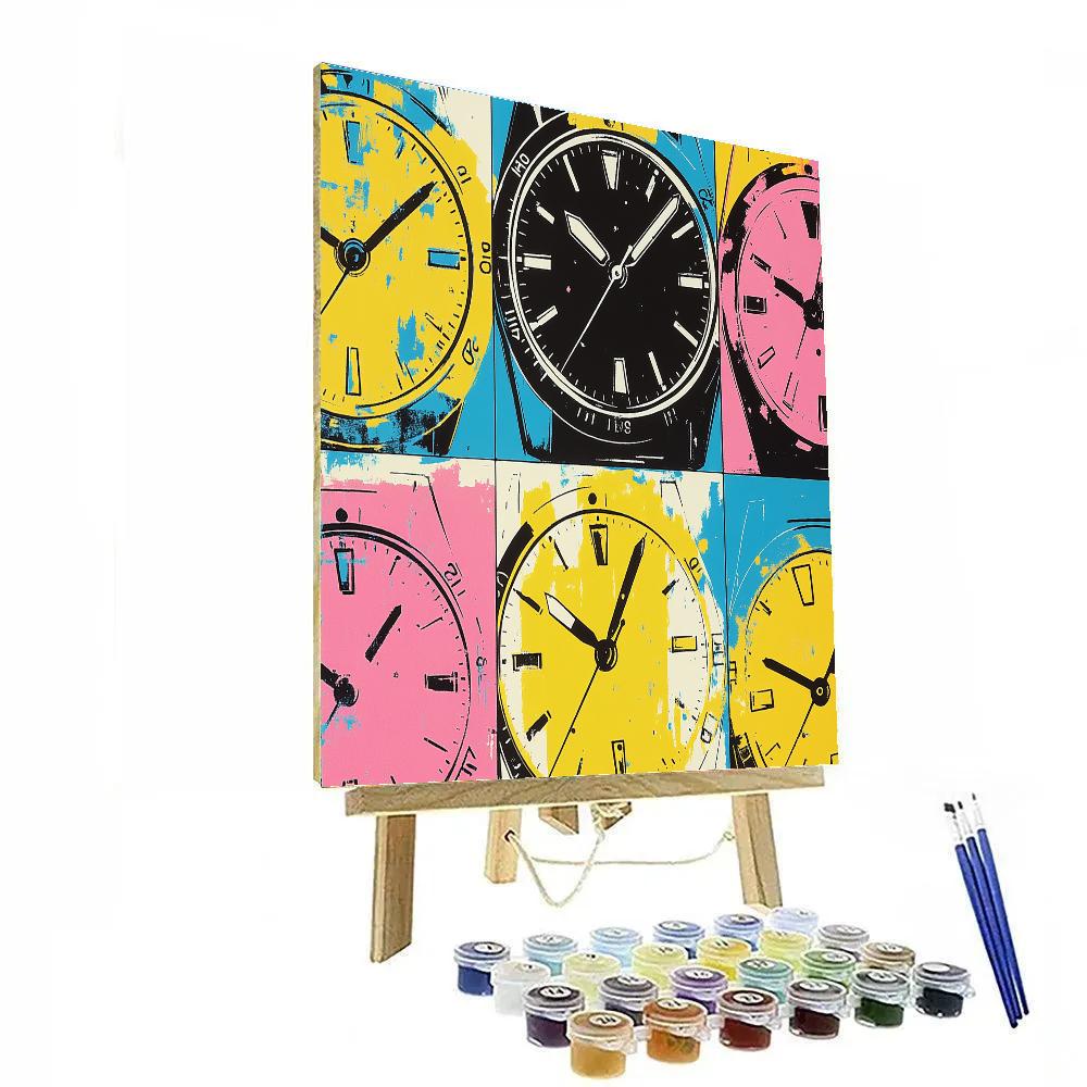 Andy Warhol Inspired Pop Watches painting number kit