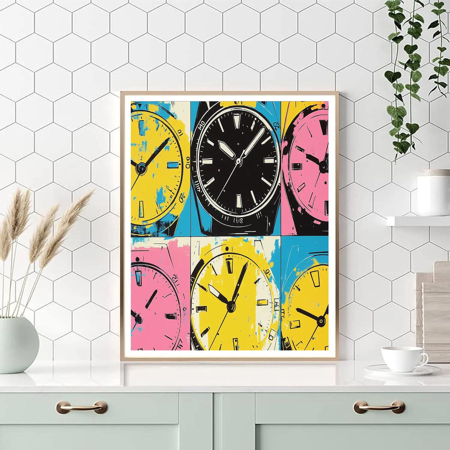 Andy Warhol Inspired Pop Watches painting number kit