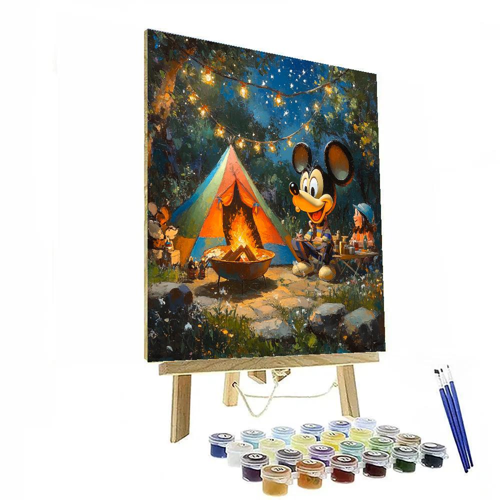 Goofy’s Backyard Campout - Disney Inspired paint by numbers