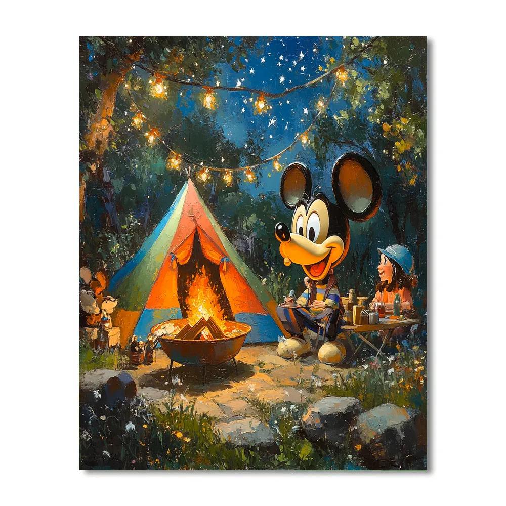 Goofy’s Backyard Campout - Disney Inspired paint by numbers