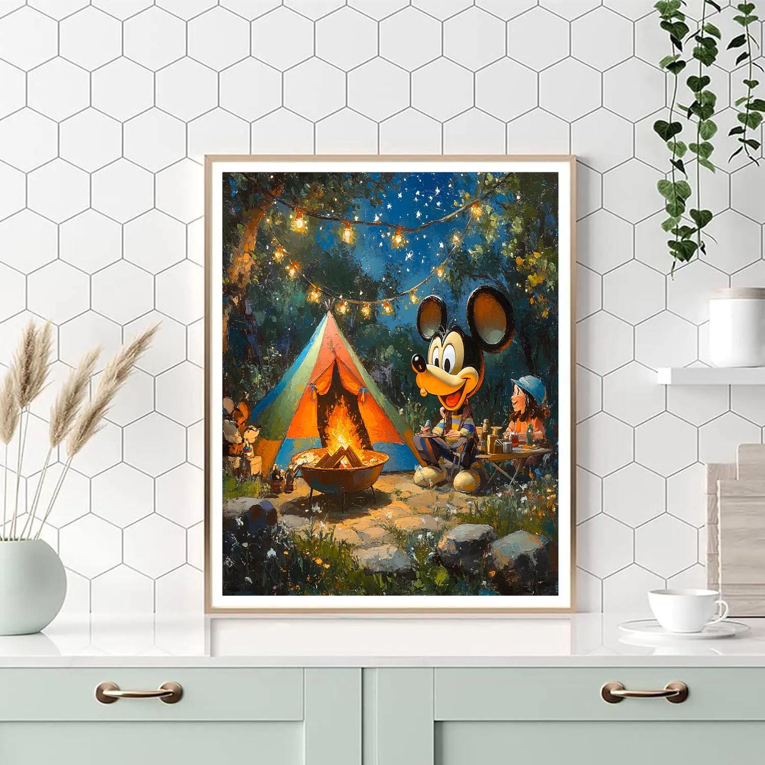 Goofy’s Backyard Campout - Disney Inspired paint by numbers