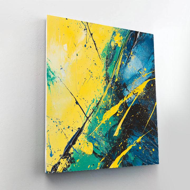 Jackson Pollock Inspired Aurora Drip Field Painting by numbers kit