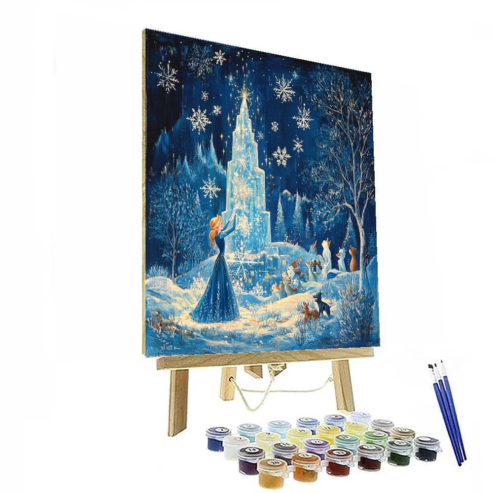 Elsa’s Frosty Adventure - Disney Inspired Paint by numbers art