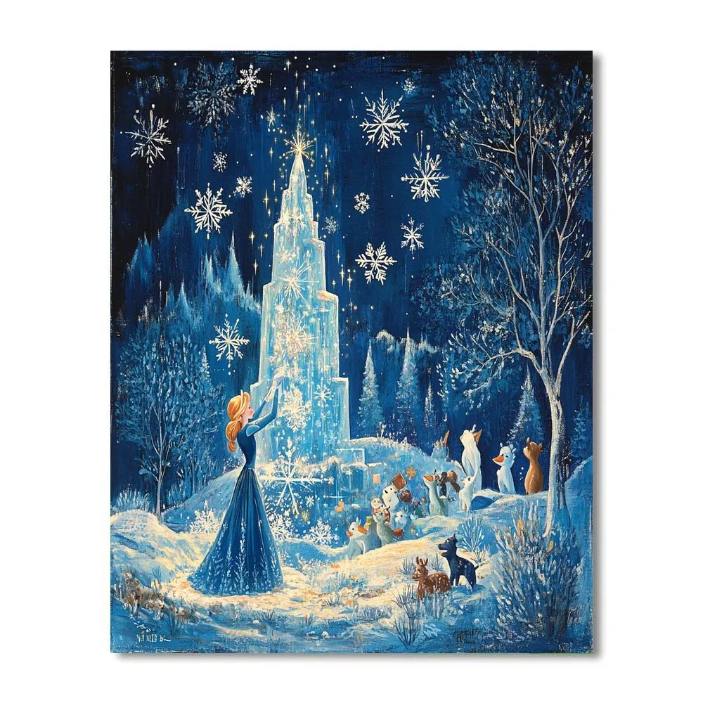 Elsa’s Frosty Adventure - Disney Inspired Paint by numbers art
