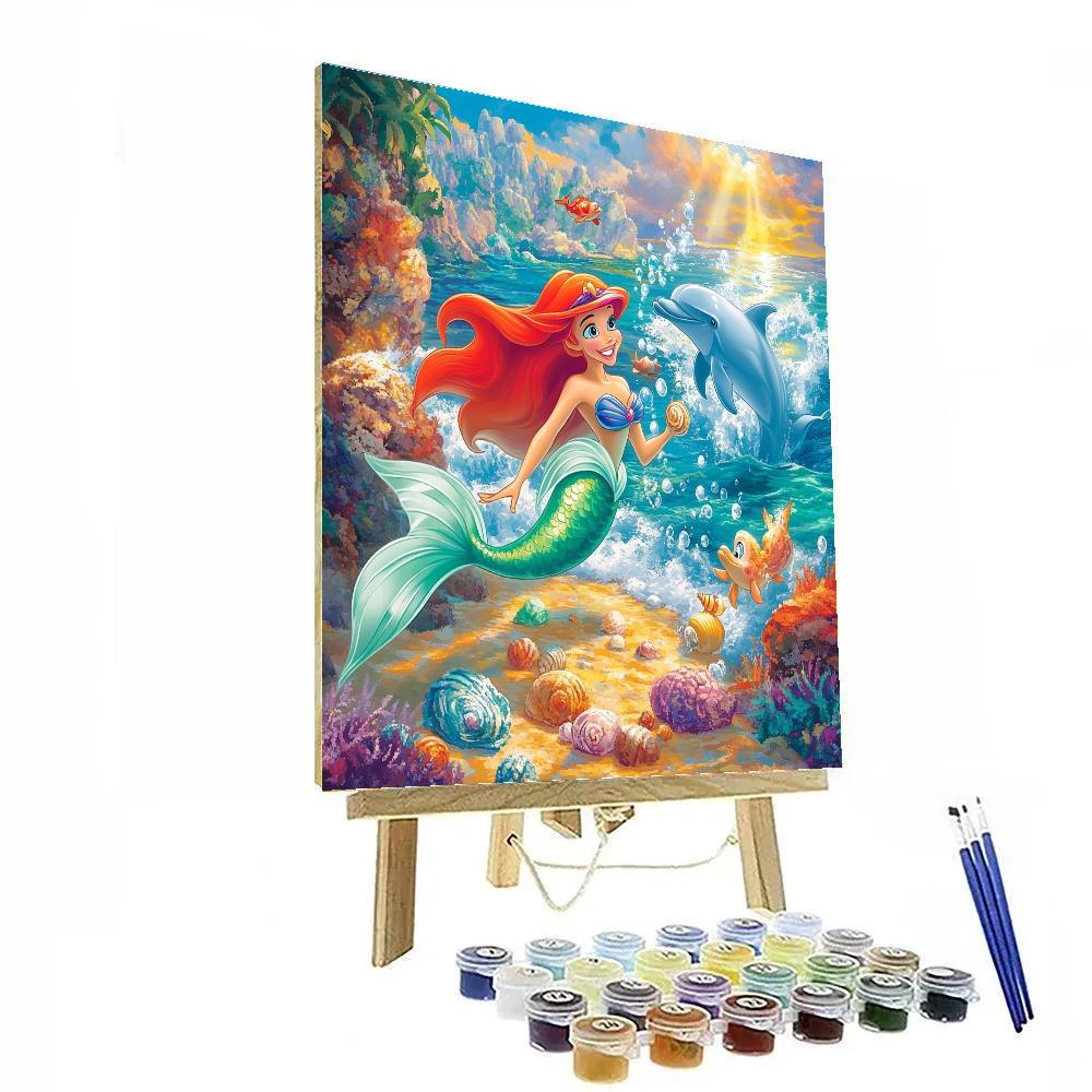 Ariel’s Shell-Finding Adventure - Disney Inspired Numbered painting kits