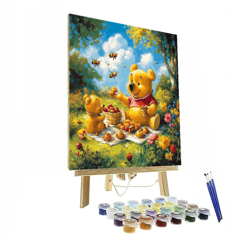 Winnie The Pooh’s Picnic Day - Disney Inspired paint by numbers