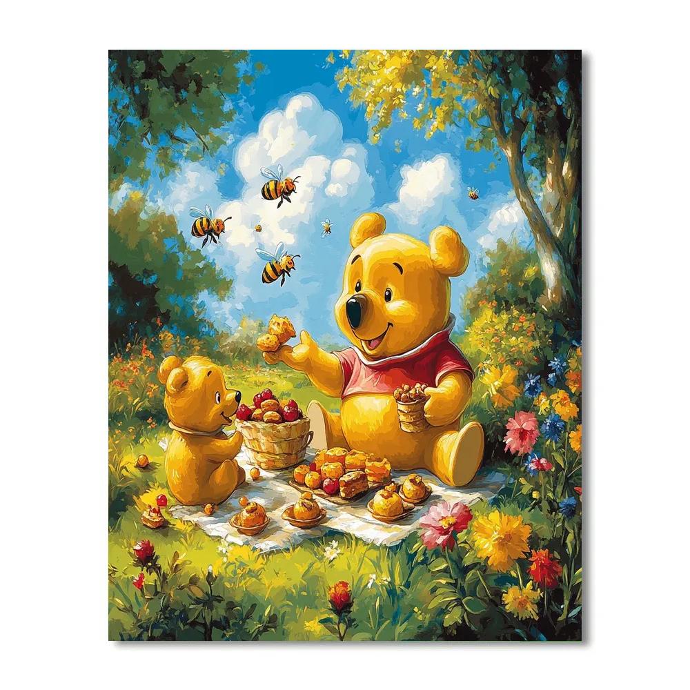 Winnie The Pooh’s Picnic Day - Disney Inspired paint by numbers