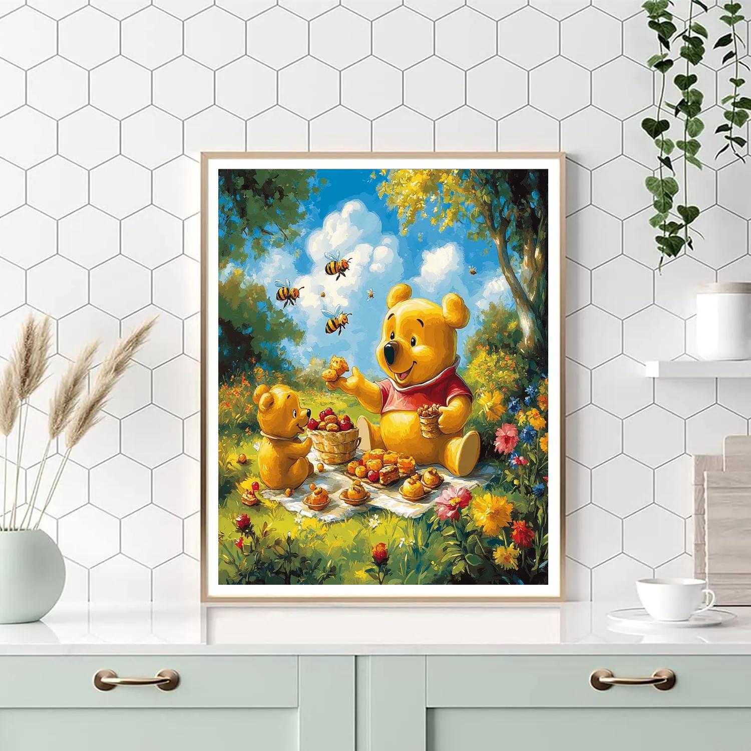 Winnie The Pooh’s Picnic Day - Disney Inspired paint by numbers
