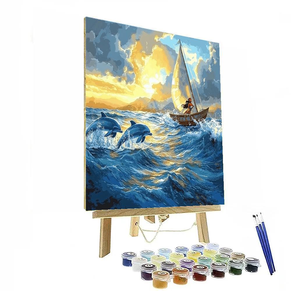 Moana’s Ocean Quest - Disney Inspired Number painting