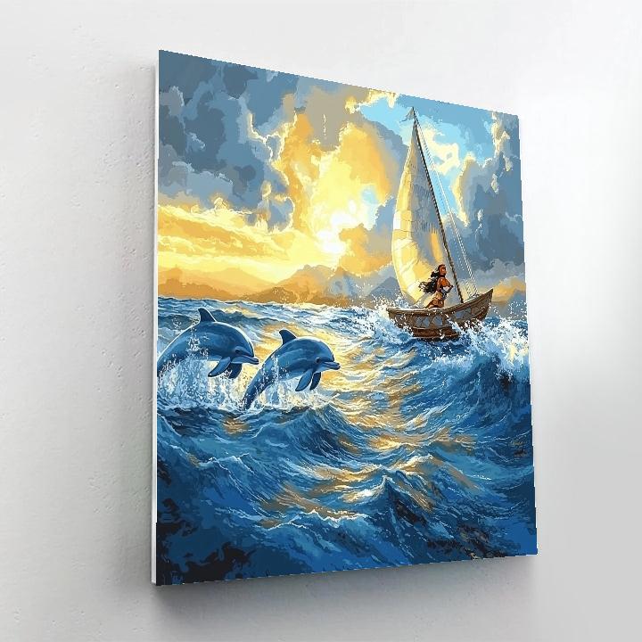 Moana’s Ocean Quest - Disney Inspired Number painting