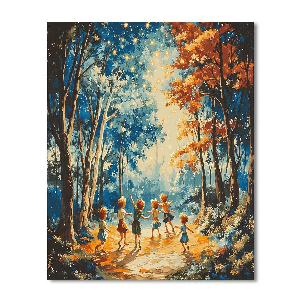 Peter Pan’s Lost Boys Adventure - Disney Inspired Painting by numbers kit