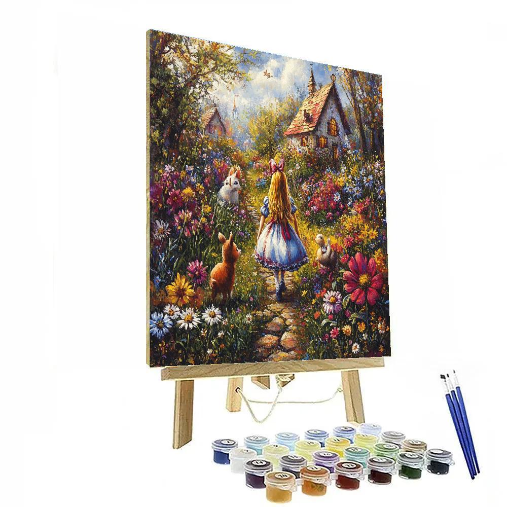 Alice’s Curious Exploration - Disney Inspired Number painting