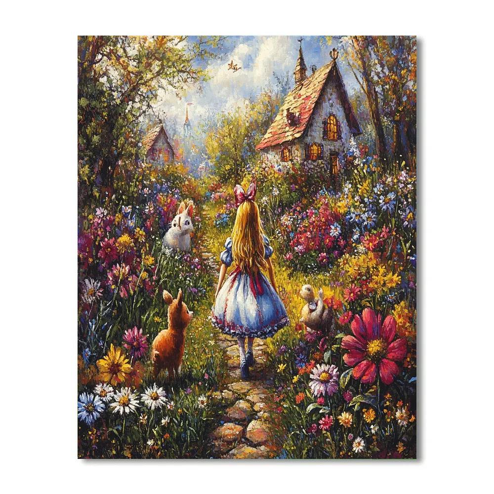 Alice’s Curious Exploration - Disney Inspired Number painting