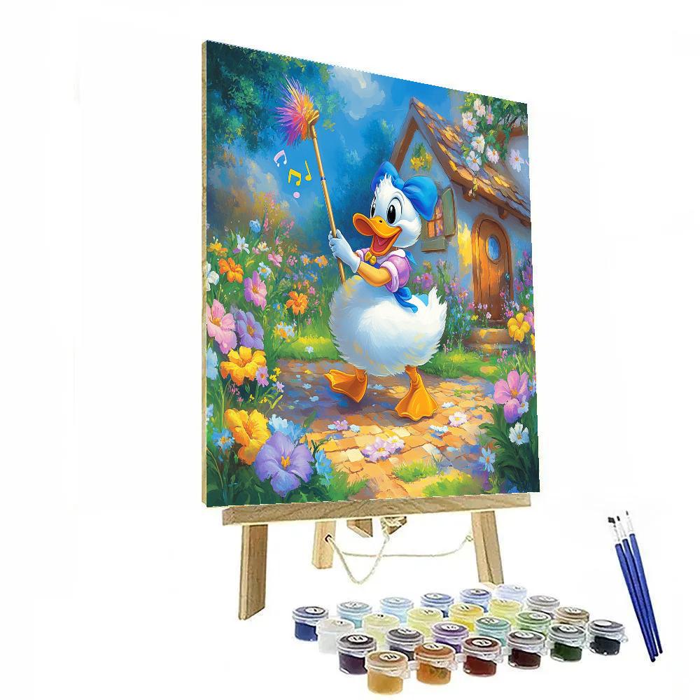 Daisy’s Spring Cleaning - Disney Inspired Number painting