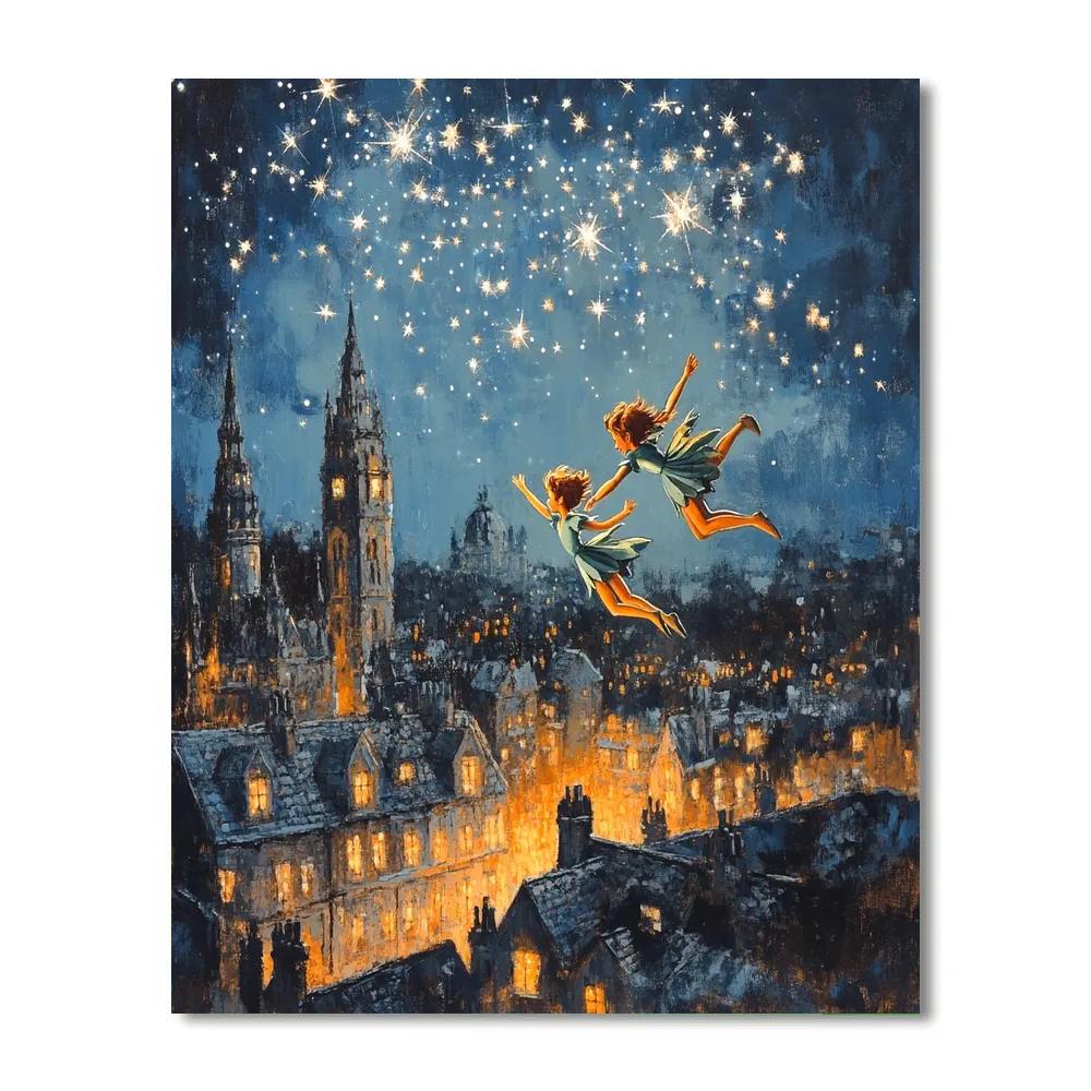 Peter Pan And Wendy’s Adventure - Disney Inspired paint by numbers