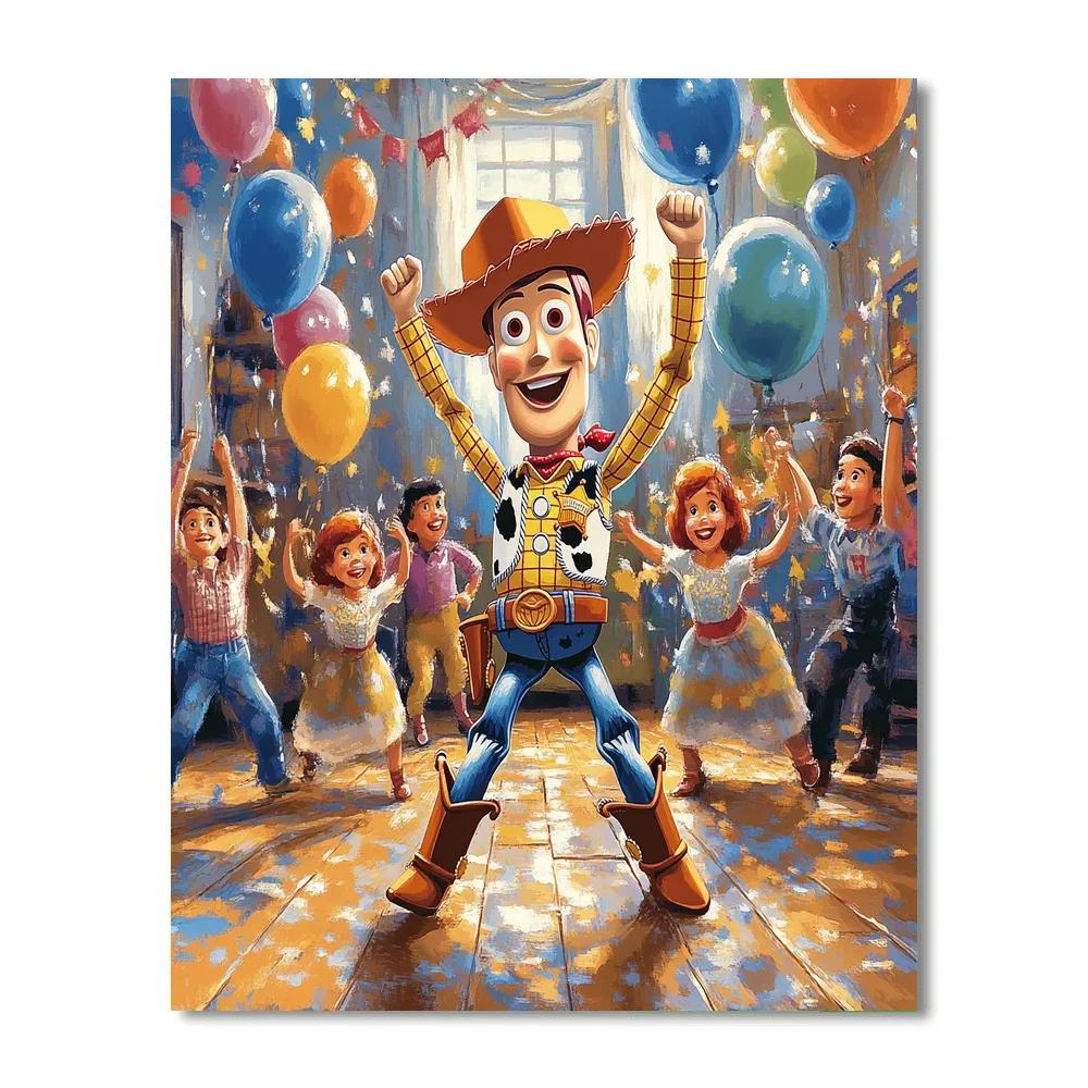 Woody’s Toy Roundup - Disney Inspired paint by numbers