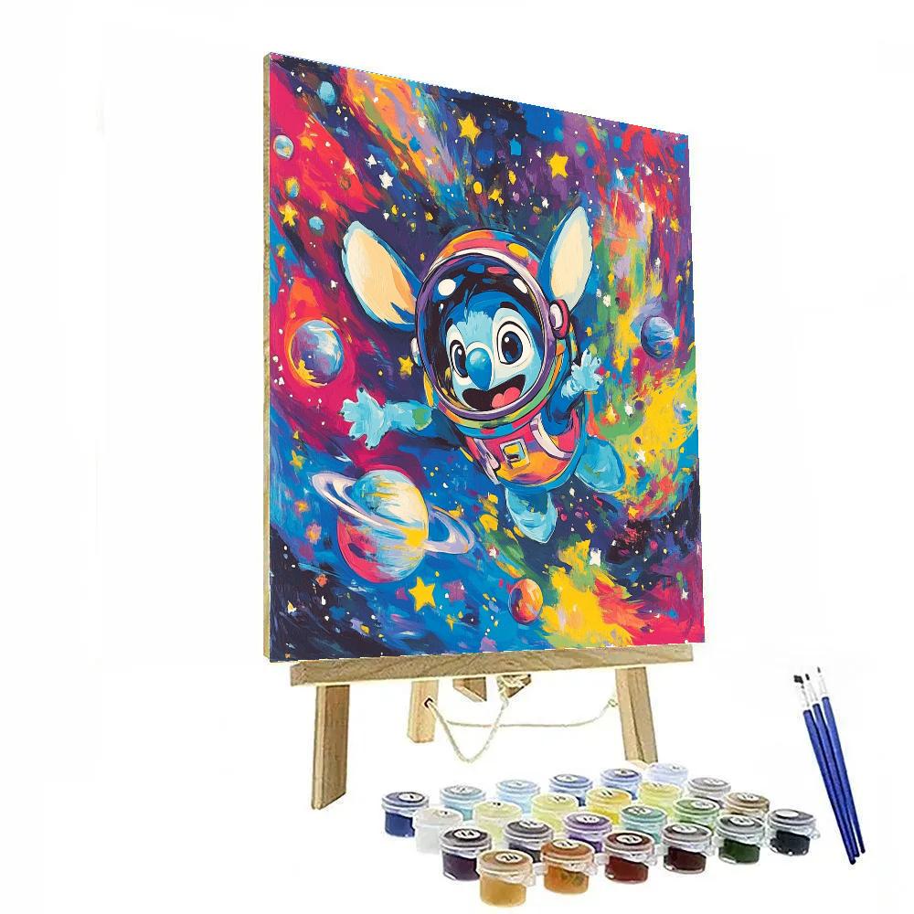 Stitch’s Galactic Adventure - Disney Inspired DIY paint by numbers