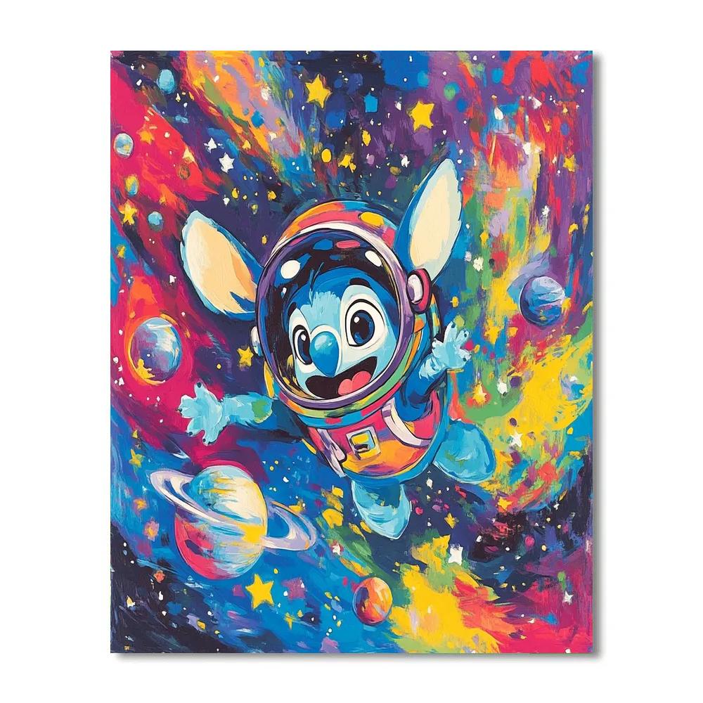 Stitch’s Galactic Adventure - Disney Inspired DIY paint by numbers
