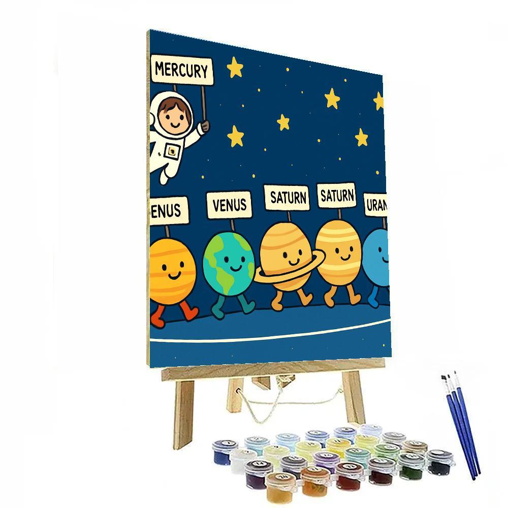 Solar System Playground Parade Numbered painting kits