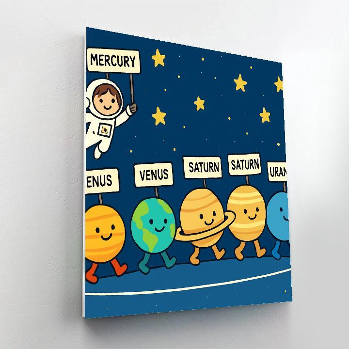 Solar System Playground Parade Numbered painting kits