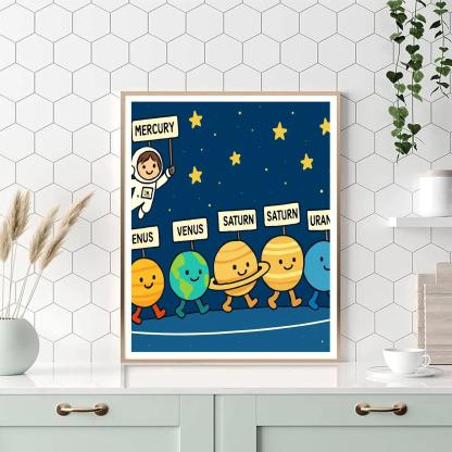 Solar System Playground Parade Numbered painting kits