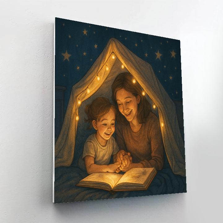 Midnight Storytime With Mom paint by color