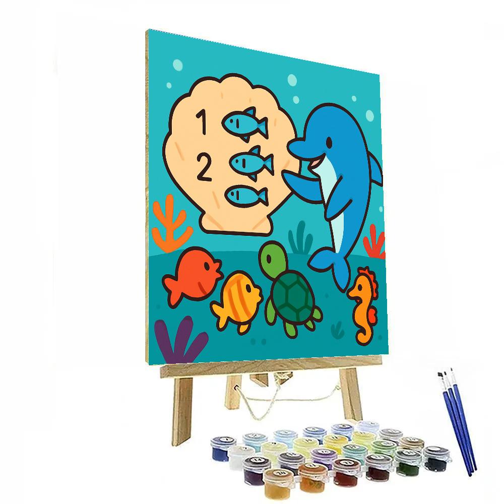 Coral Reef Science Class Painting by numbers kit