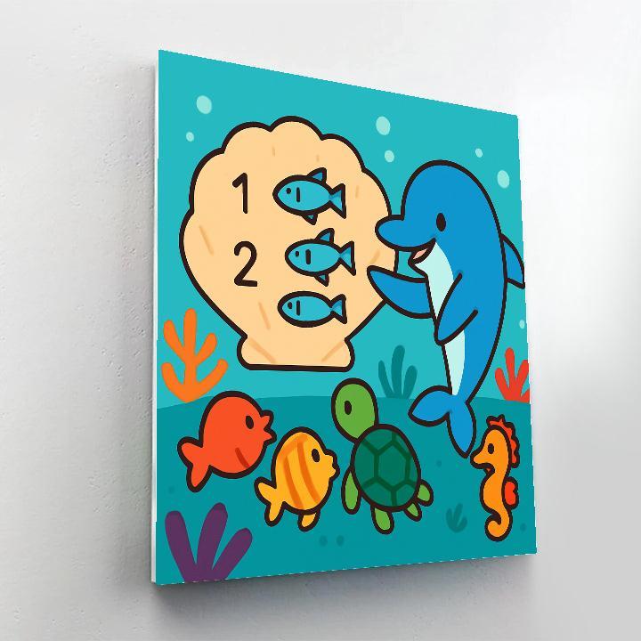 Coral Reef Science Class Painting by numbers kit