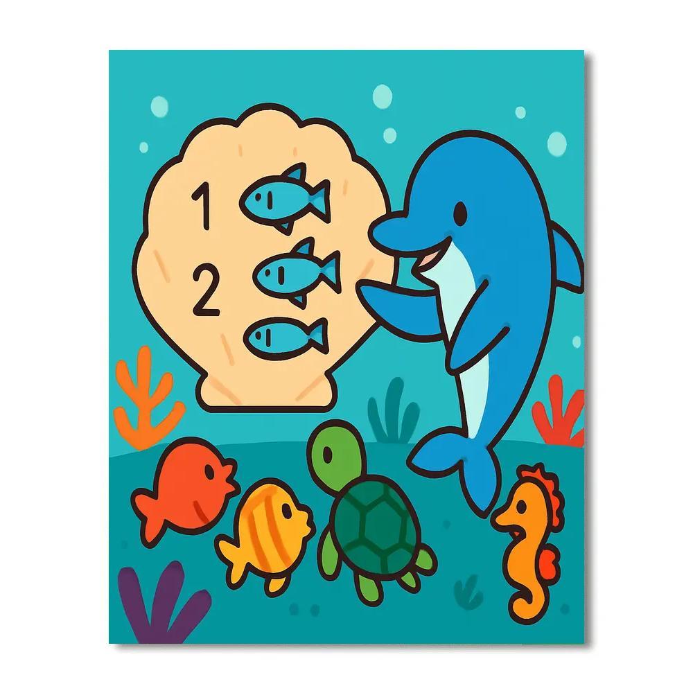 Coral Reef Science Class Painting by numbers kit
