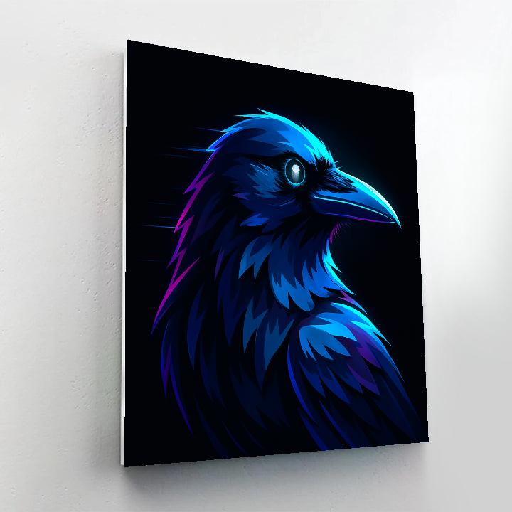 Electric Raven Flux Portrait painting number kit